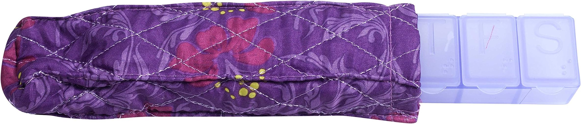 Apex Pill Organizer with Decorative Sleeve, Blue