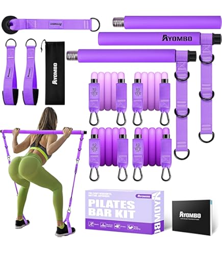 Vanlgs Pilates Kit 13Pcs Home Pilates Essentials Workout Kit With 13" Ring, 10" Ball And Resistance Bands For Women At Home Pilates Equipment Set For Beginners(Light Blue - View #5