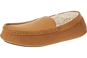 �鶹�� Essentials Men's Leather Moccasin Slipper