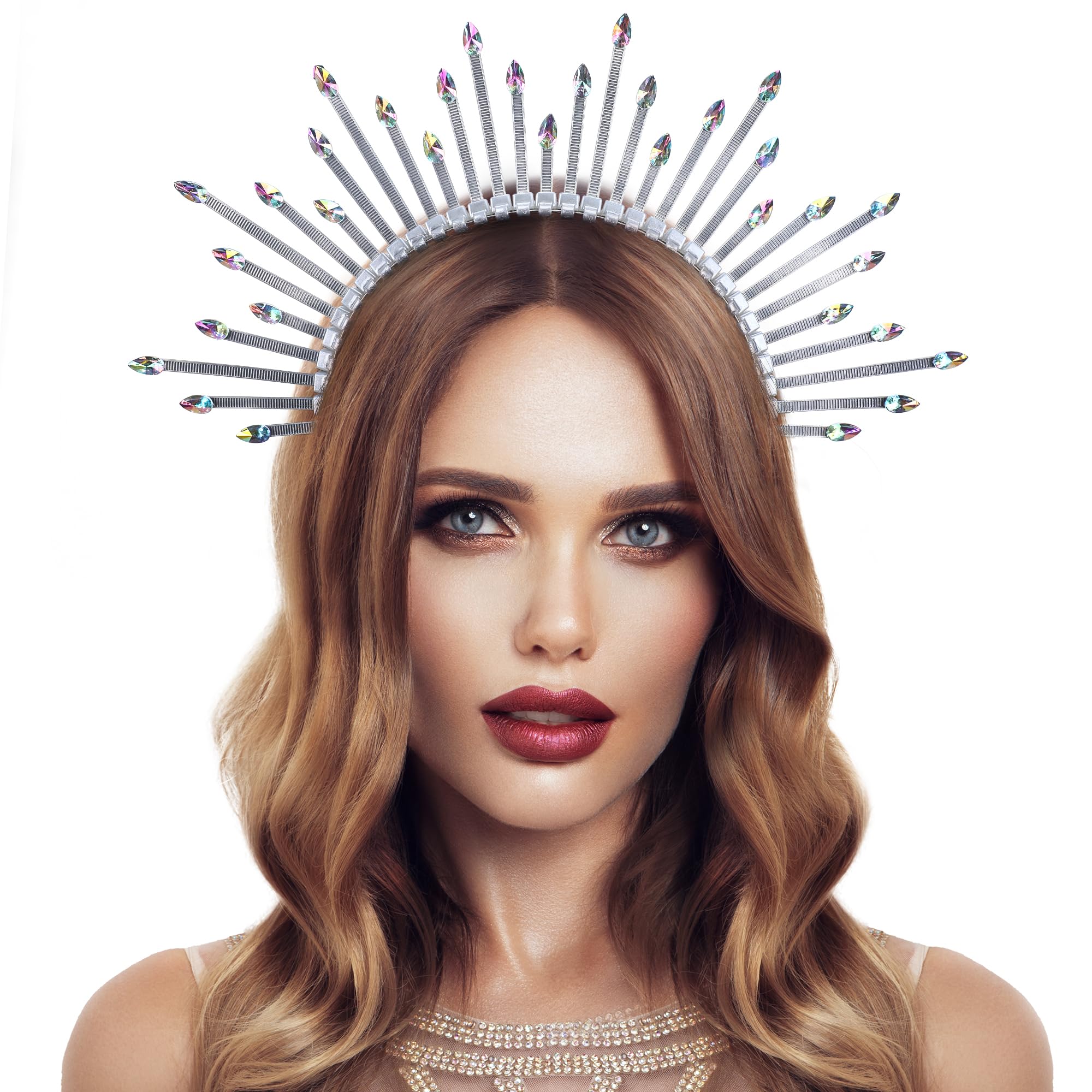 Couronne Halo De Déesse Du Soleil-Rénfaire Sunburst, Couvre-chef à