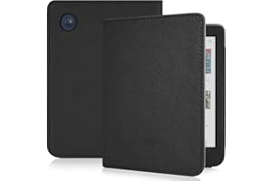 Caweet Case for Kobo Clara Colour/BW, Protective PU Leather Cover Compatible with 6 Inch Kobo Clara Colour (Model N367)/BW (M