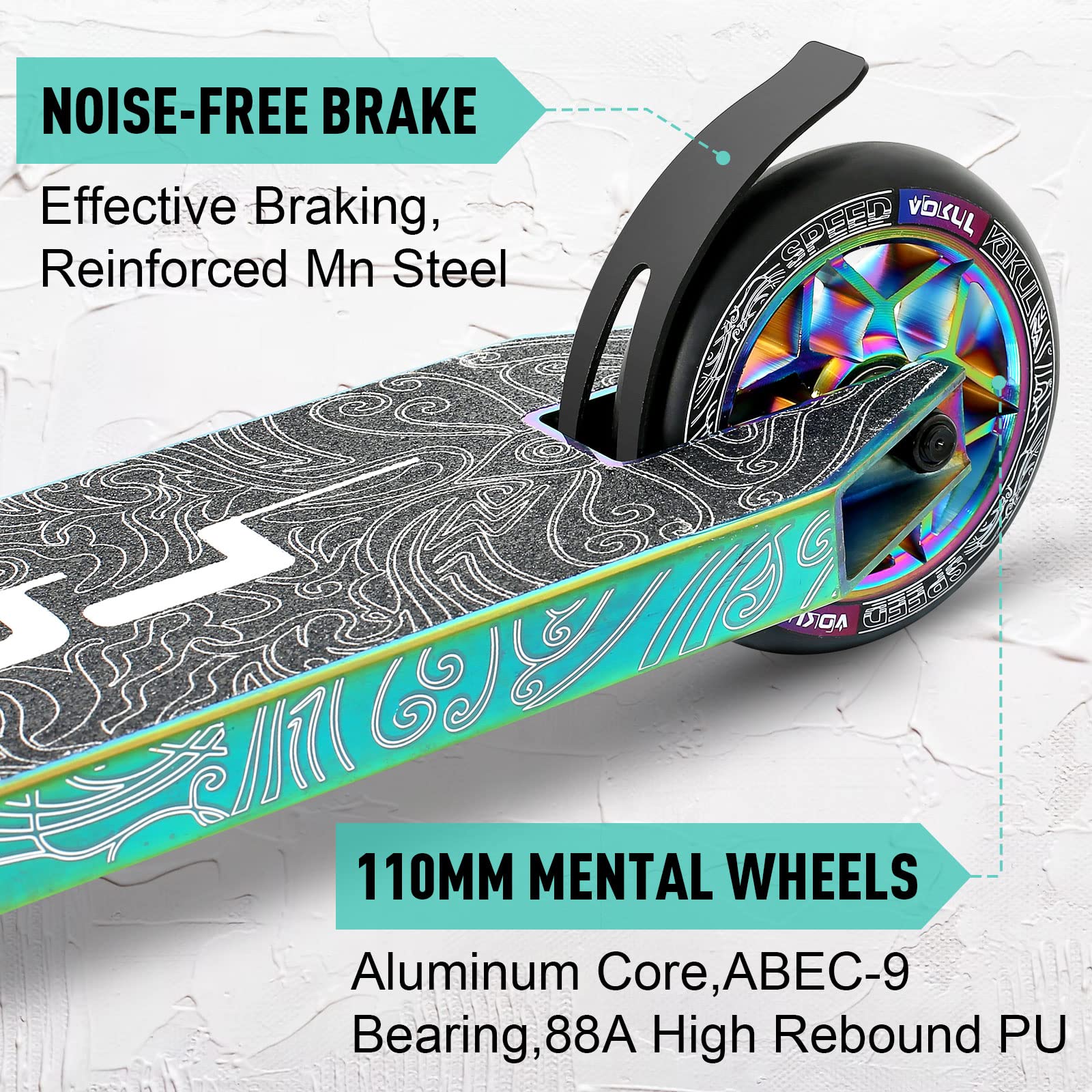 VOKUL K1 Pro Trick Scooter | Stunt Scooter, for Kids 8 Years and Up,Teens,Adults - Best Entry Level Freestyle Stunt Scooter for,Boys,Girls - Freestyle Skate Park Street Scooter