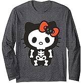 Hello Kitty Skeleton Halloween Long Sleeve Shirt Long Sleeve T-Shirt