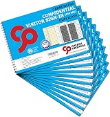 Cherry Printers Confidential Visitor Sign In Book Car Reg A4 50 Duplicate Sets