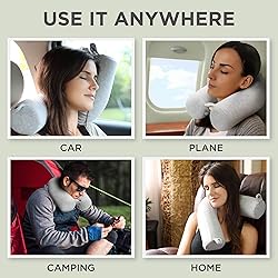 Dot&Dot Twist Memory Foam Travel Pillow for