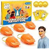 Vongzherly You Laugh You Lose Game, Duck Funny Card Game for Kids &amp; Adults | 150 Challenge Cards, 5 Squeaky Duck Bills &amp; 60 Coins, Try Not to Laugh Challenge, Family Game Birthday Parties &amp; Holidays