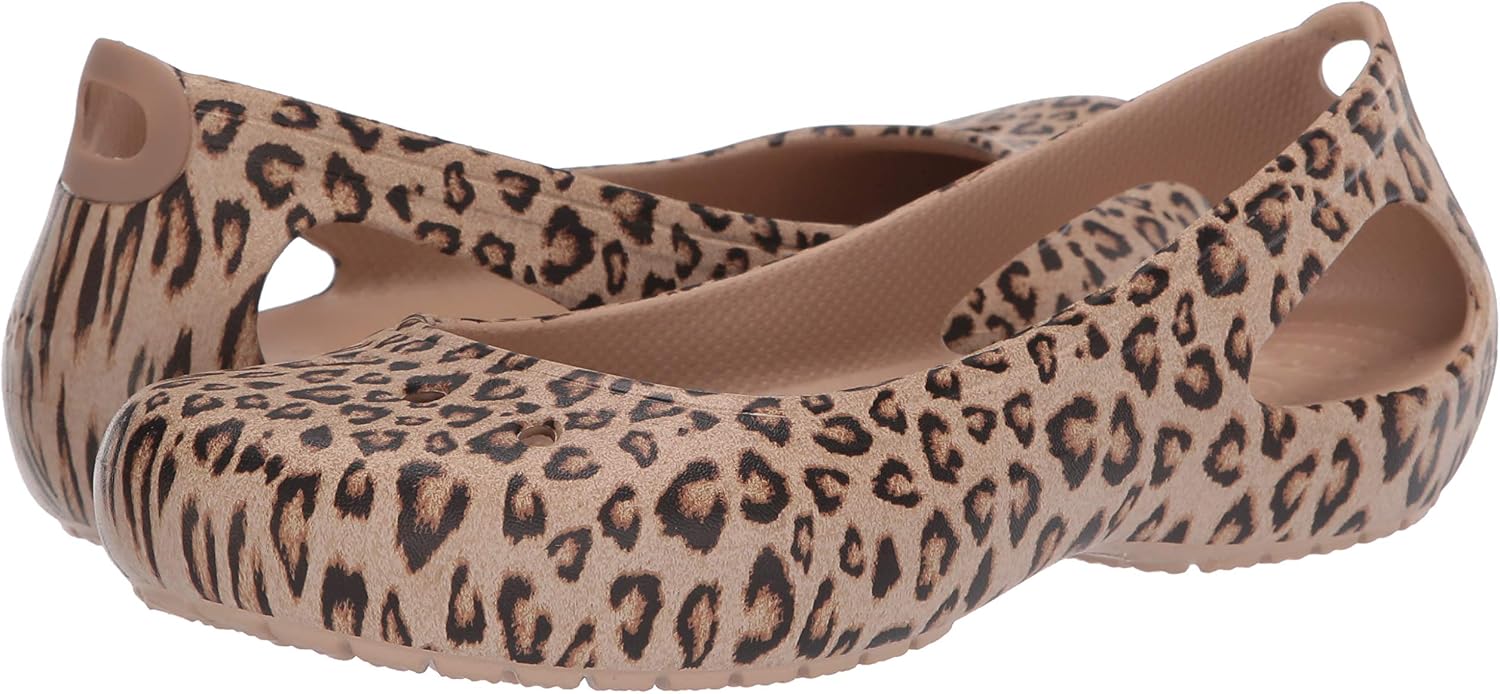crocs kadee leopard flats
