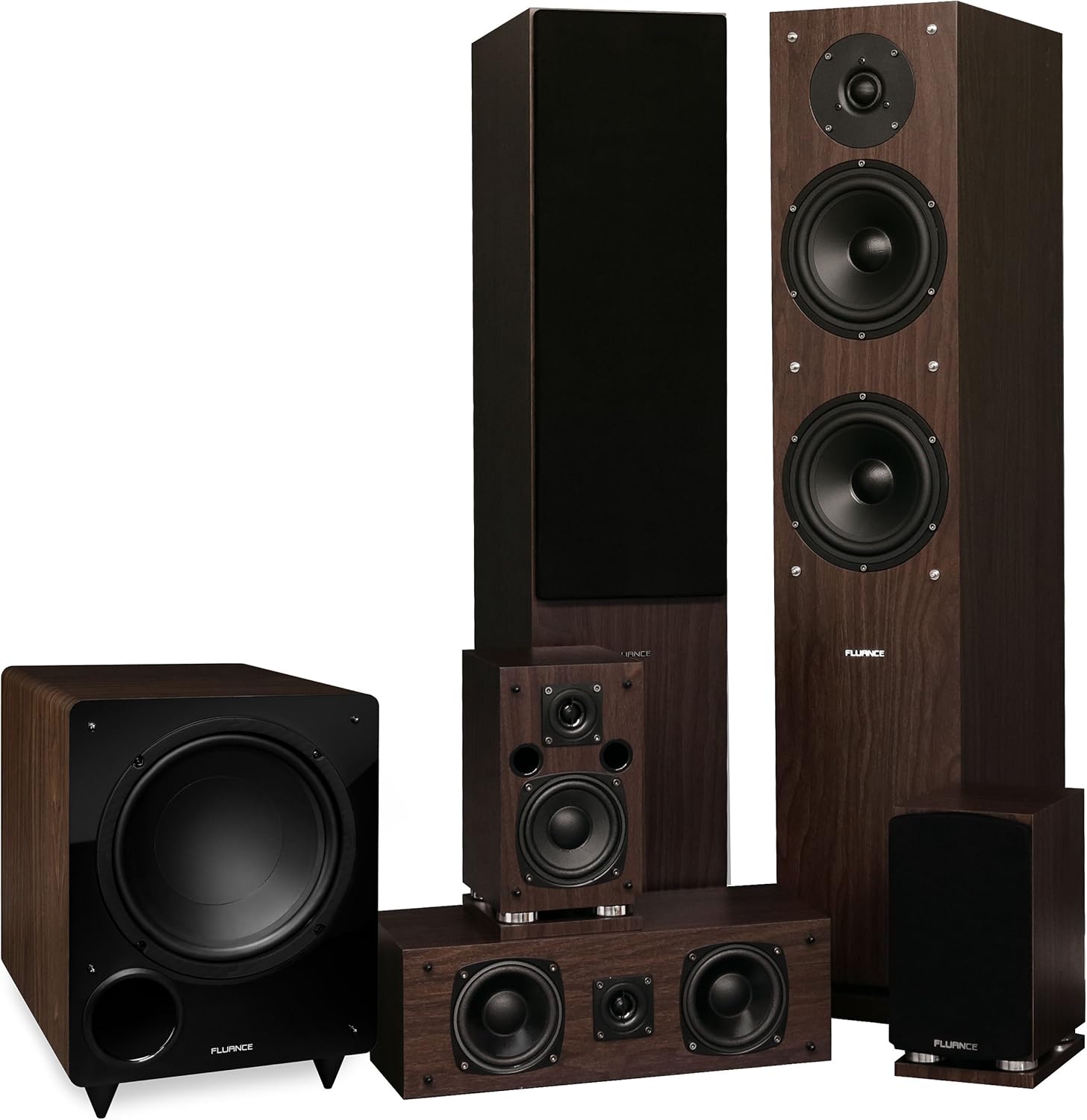 5.1 surround sound speaker system floor standing