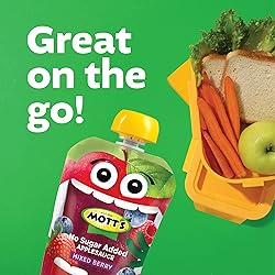 Mott's No Sugar Added Mixed Berry Applesauce, 3.2