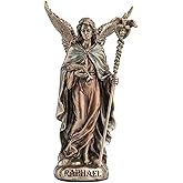 Veronese Design 4 Inch Raphael The Archangel of Healing Polystone Hand Painted Bronze Finish Collectible Figurine Home Decor