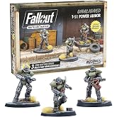 Modiphius Fallout - Wasteland Warfare - Unaligned T-51 Power Armour Brown | High-Quality 32mm Resin Miniatures with Scenic Bases - Expansion Suits for Tabletop Combat and Wargaming