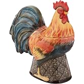 Certified International 11.25" Gilded Rooster 3-D Cookie Jar, One Size, Multicolor