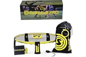 Spikeball Pro Kit (Tournament Edition) - Includes Upgraded Stronger Playing Net, New Balls Designed to Add Spin, Portable Ball Pump Gauge, Backpack - As Seen on Shark Tank TV
