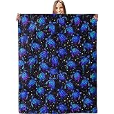 Colorful Sea Turtle Blanket - Plush, Soft, Comfy, Lightweight, Warm, Fuzzy, Cozy Flannel Throw Blanket for Couch, Travel, Bed, Office, Outdoor - 50in×60in