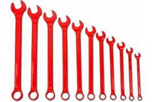 JH Williams WS-1171RSC 11-Piece Red Super Combo Combination Wrench Set