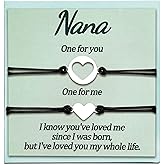 Granddaughter Gifts from Grandma Nana Gift for Granny Granddaughter Matching Bracelets 2 Granddaughters String Bracelet from Grandmother Mimi Gifts Mothers Day Gifts Jewelry for Women Birthday Gift Set of 2 3 PCS