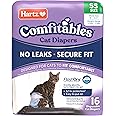 Hartz Comfitables Cat Diapers, Size XS 16 Count, Comfortable & Secure Fit, Easy to Put On