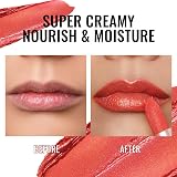 Oulac Coral Red Shimmer Lipstick Infinity Moisture vegan clean beauty Sunrise view 7