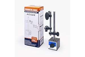 Fixus FS-2 Magnetic Base Stand with Fine Adjustable Holder for Digital Dial Indicator Gauge, 176lbs Holding Power