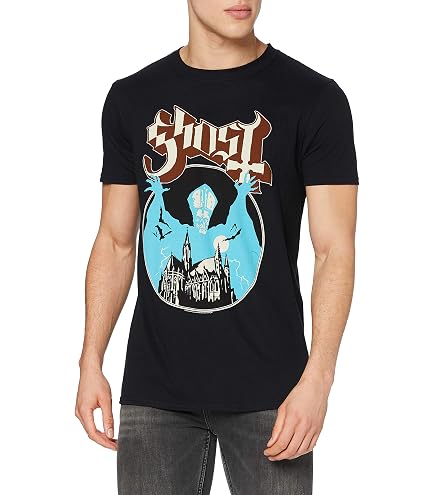 T-shirt Officiel Ghost - Tournée Skeletour 2025 - Motif Dates De Concert - Noir - Taille S à XXL