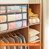 Lifewit 90L Under Bed Storage Bags 3 Pack Foldable with Front Window Grey view 6