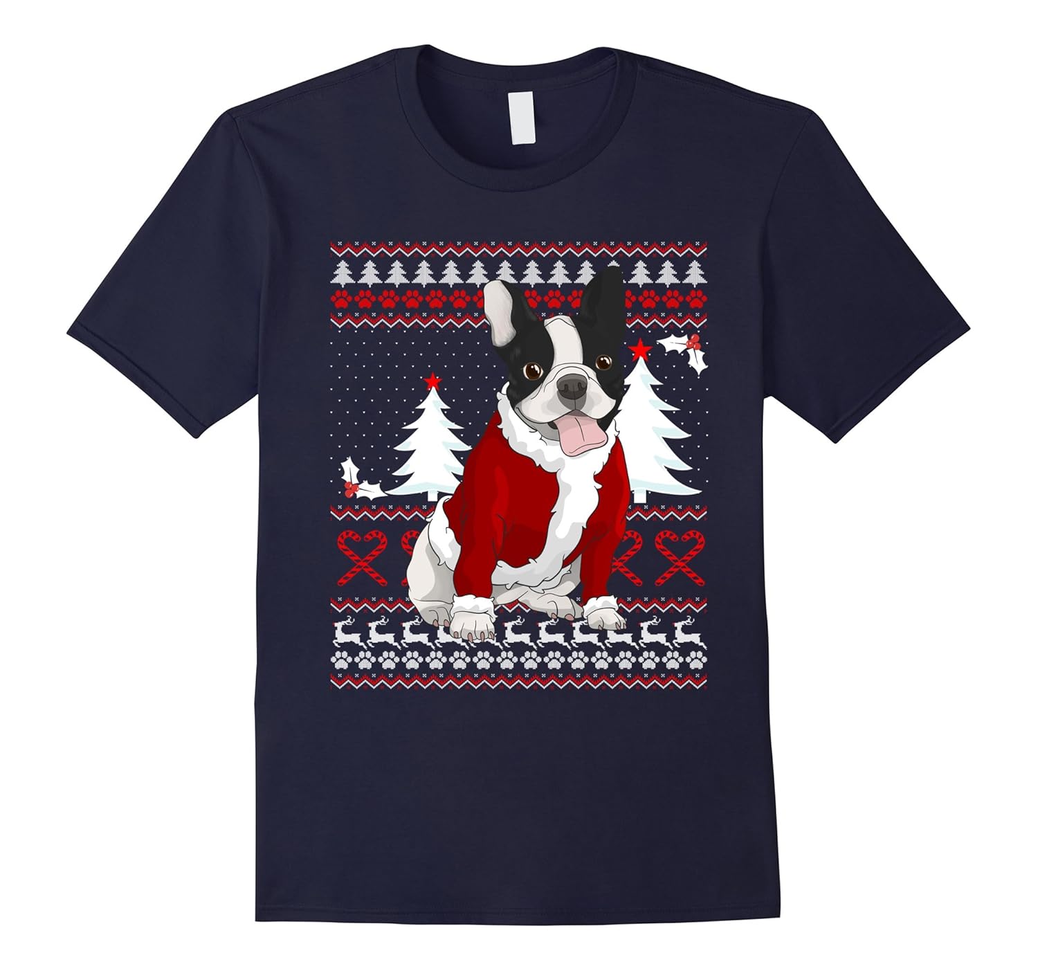 Cute French Bulldog Christmas Shirt Funny Xmas Gift-FL
