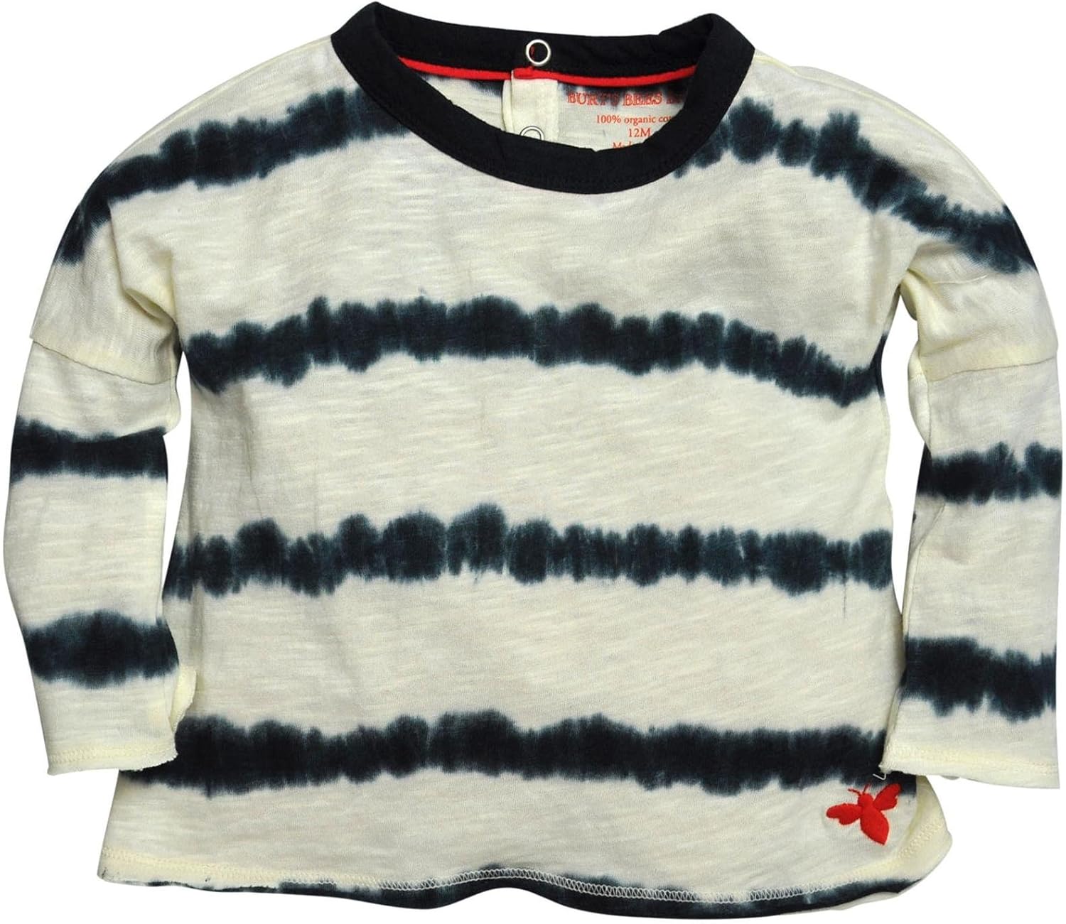 Burt's Bees Baby Baby Girls' Tie Dye Stripe Tunic -Ivory-24 Months