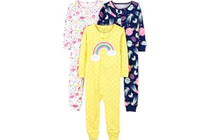 Simple Joys by Carter's Baby-Boys 3-Pack Snug Fit Footless Cotton PajamasPajama Set