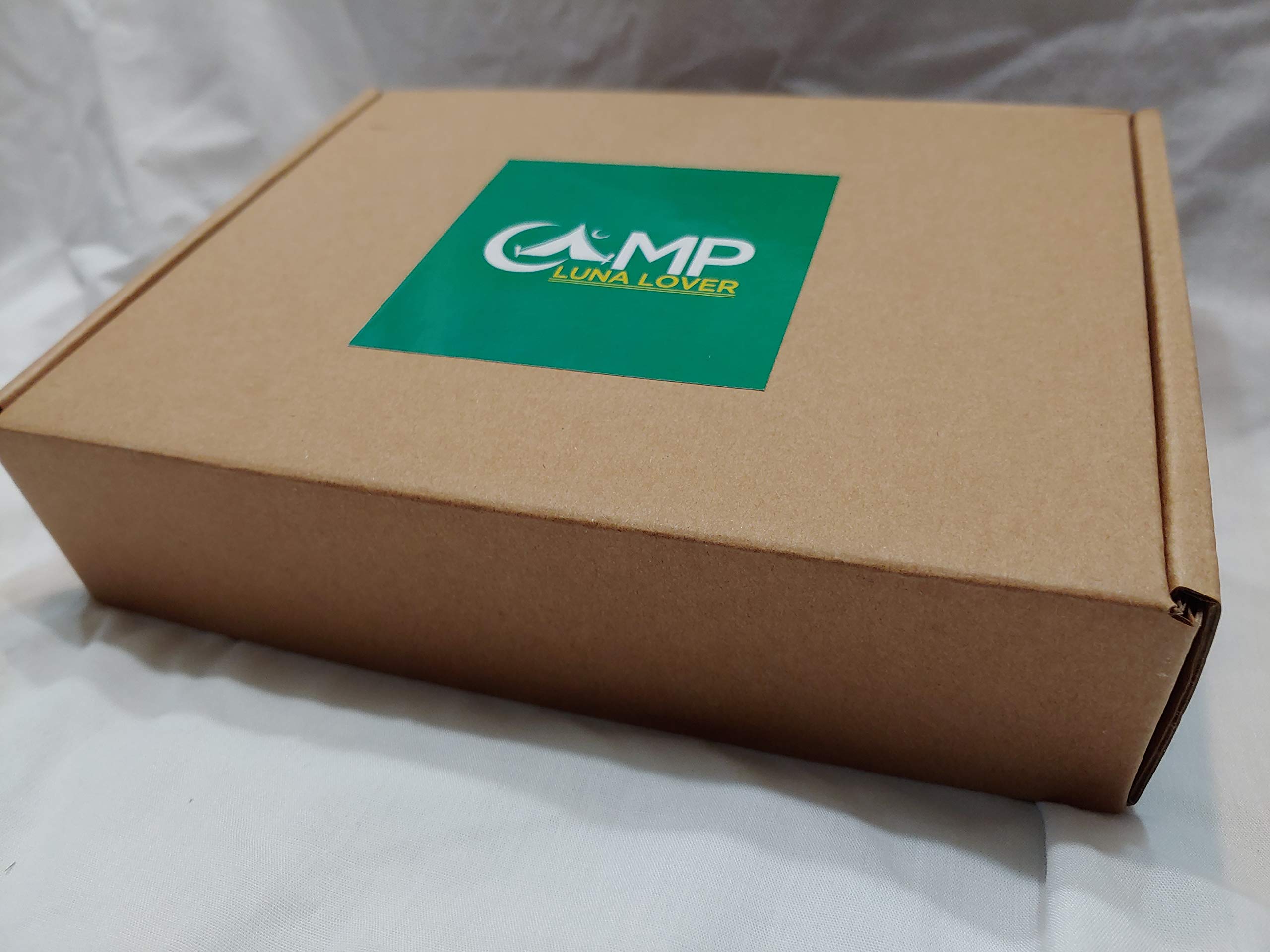 Front, Back AND both Wheel lights AND FREE credit card folding knife from Camp Luna Lover (Green)