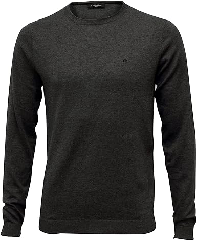 dark grey crew neck sweater