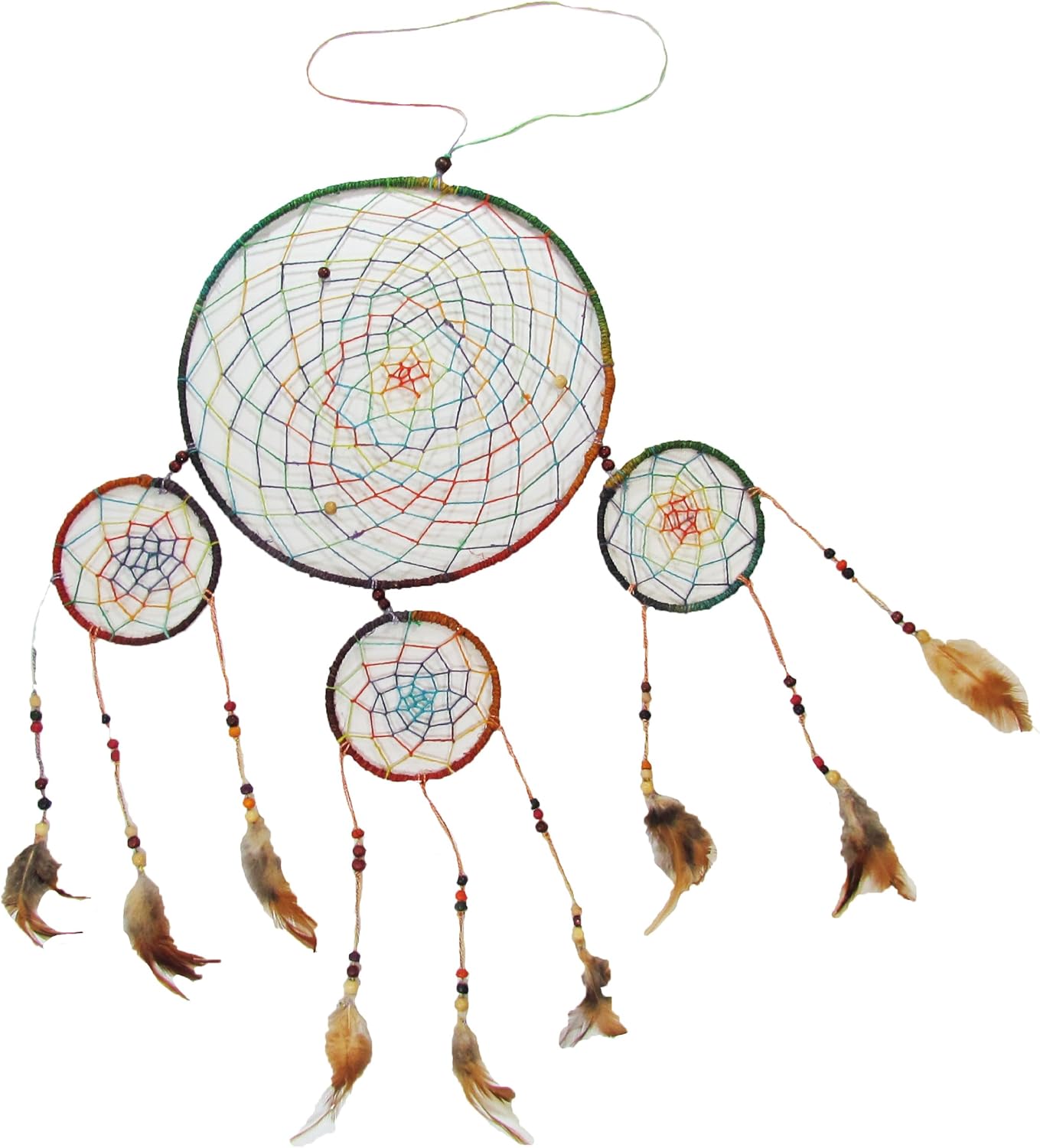Amazon Com Finest Handmade Hemp Feathers Beads Dreamcatcher Disambiguation Rasta Color Peace Sign Medicine Wheel Simple Gift Well Being And Peace Of Mind Handcrafted In Nepal Everything Else finest handmade hemp feathers beads