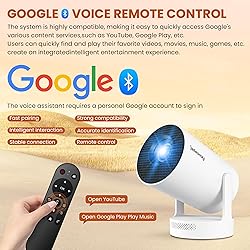 Mini Projector 4K with WiFi Bluetooth 5.4 - Smart