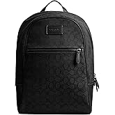 COACH Mens Theo Backpack In Signature Jacquard Black One Size One Size