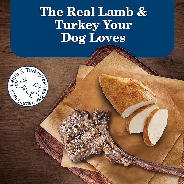 BLUE BUFFALO HOMESTYLE RECIPE ADULT WET DOG FOOD, MADE WITH NATURAL INGREDIENTS, TURKEY AND LAMB DINNER VARIETY PACK, 12.5-OZ CANS (6 COUNT, 3 OF EACH)