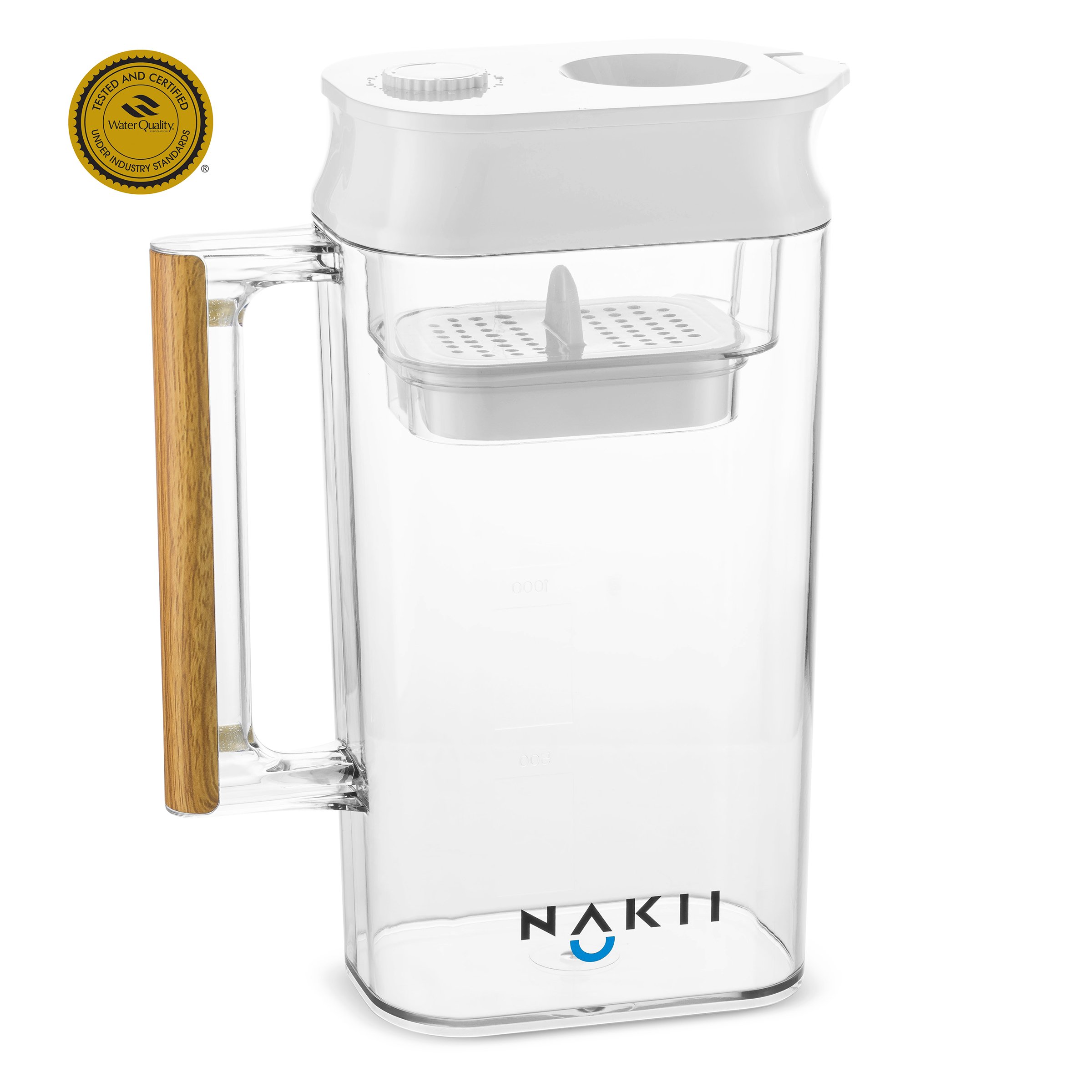 Nakii LongLasting Water Filter Pitcher Fast Filtering with Patented
