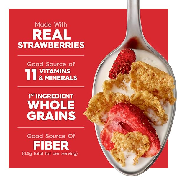 KELLOGG’S SPECIAL K RED BERRIES BREAKFAST CEREAL, GOOD SOURCE OF FIBER, LARGE SIZE, 14.7 OZ