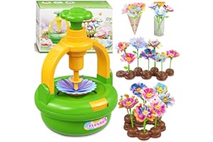 Plunack Flower Bouquets Toys for Kids Age 4-8, Flower Press Kit DIY Flowers Making Craft Kit for 4 5 6 7 Year Old Girls Arts & Crafts Toys Educational Handmade Activity Set, Birthday Gift for Girls 3+