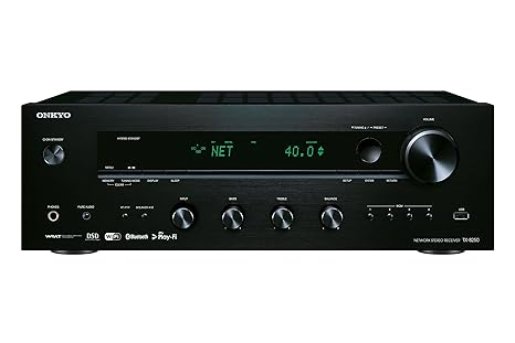 Onkyo TX-8250(B) Stereo Receiver (Hifi Verstärker 135 W/Kanal, Multiroom, WLAN, Bluetooth, Streaming, Musik Apps (Spotify, Ti