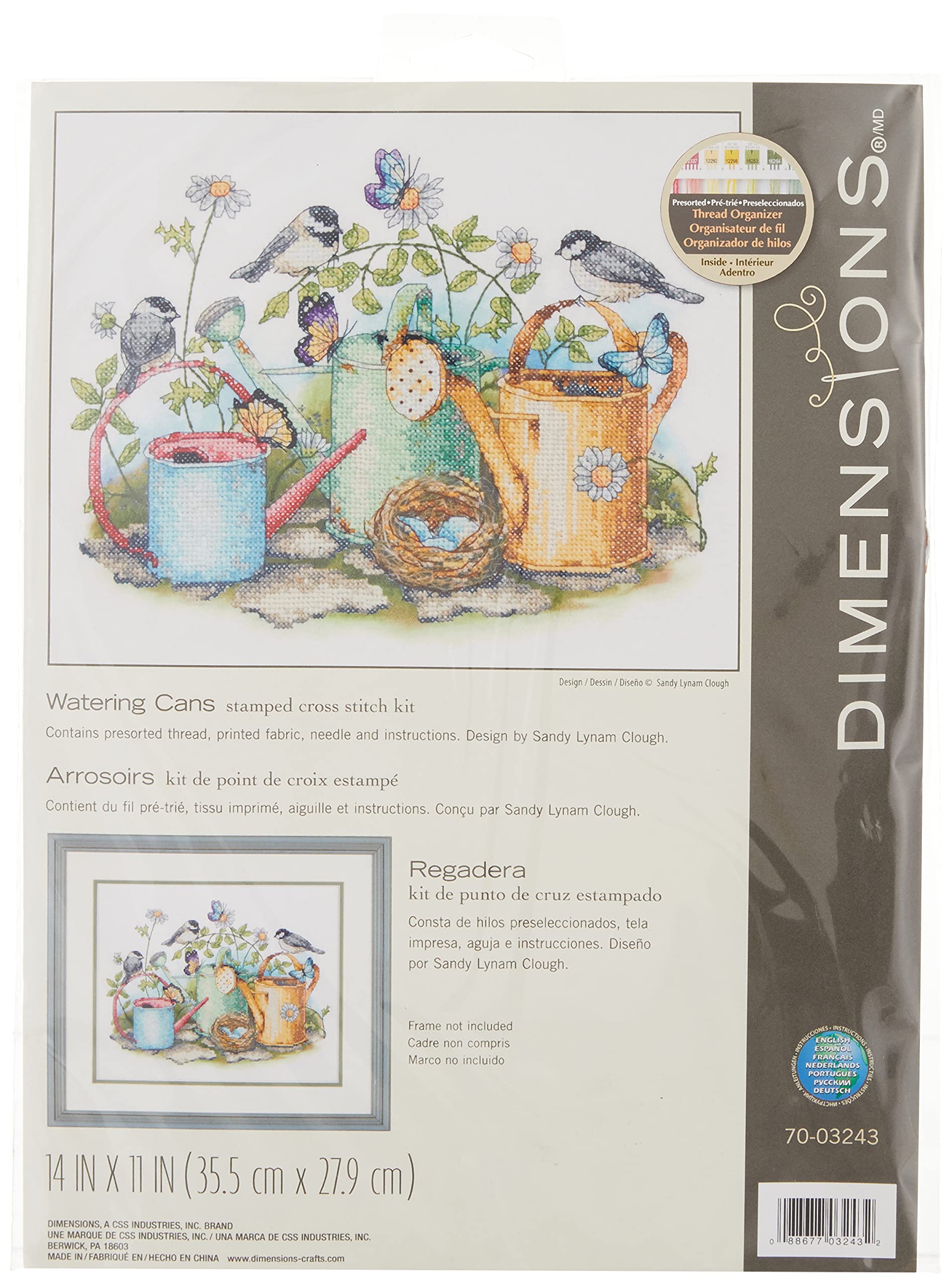 Dimensions Watering CANS, Cotton, Multi-Colored
