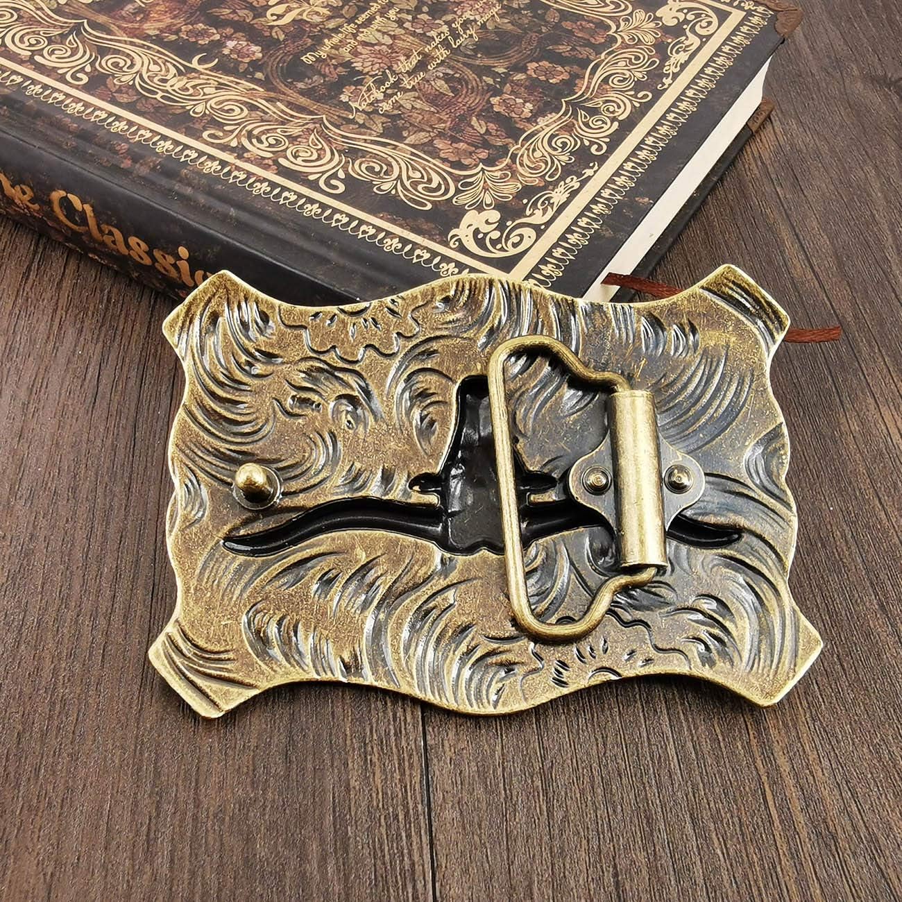 dinner plate belt buckle