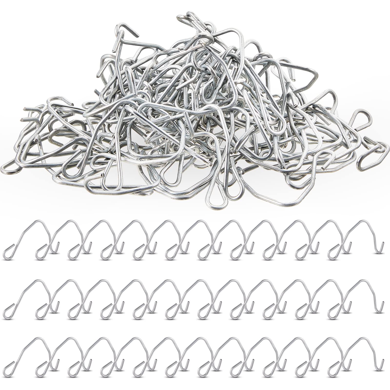 Photo 1 of Amylove 500 Pcs T Post Clips - Wire Fence Clips, Fencing Clips for Securing Rust Resistant Galvanized Steel Barbed Wire Garden Farm Highway Sport Fences