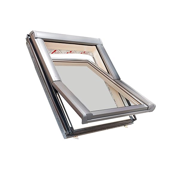 Roto Dachfenster aus Holz mit Eindeckrahmen (114x140)