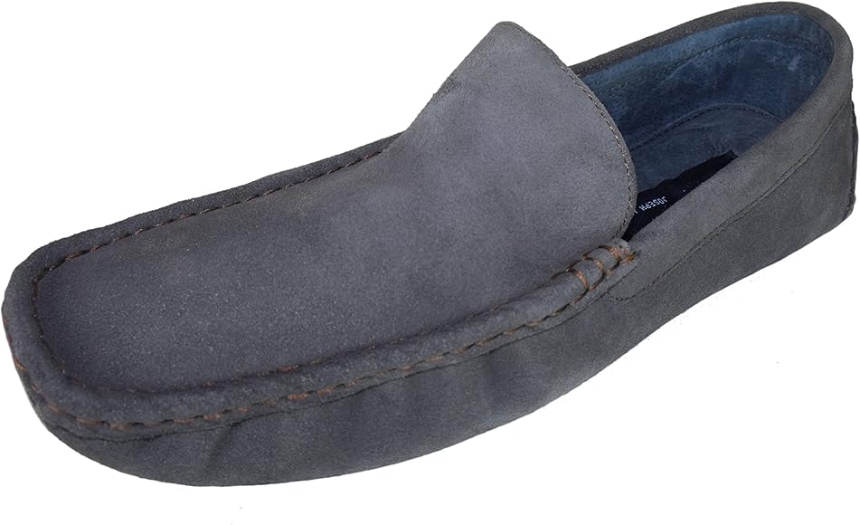 mens grey driving shoes