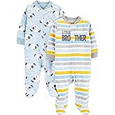 Simple Joys by Carter's baby-boys 2-pack Fleece Footed Sleep and PlayBaby and Toddler Sleepers