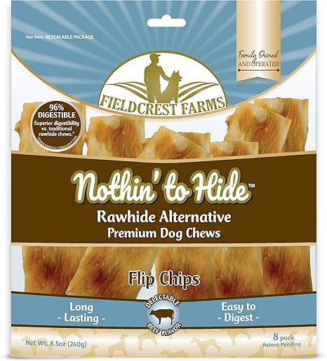 Amazon Com Nothin To Hide Flip Chips Chews For Dogs All Natural Rawhide Alternative Treats For Dogs Chicken Beef Or Peanut Butter Flavor Snack For All Breed Dogs By Fieldcrest