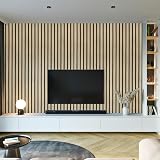 Abyssaly Wood Effect Peel and Stick Wallpaper Light Oak 40x300cm view 5