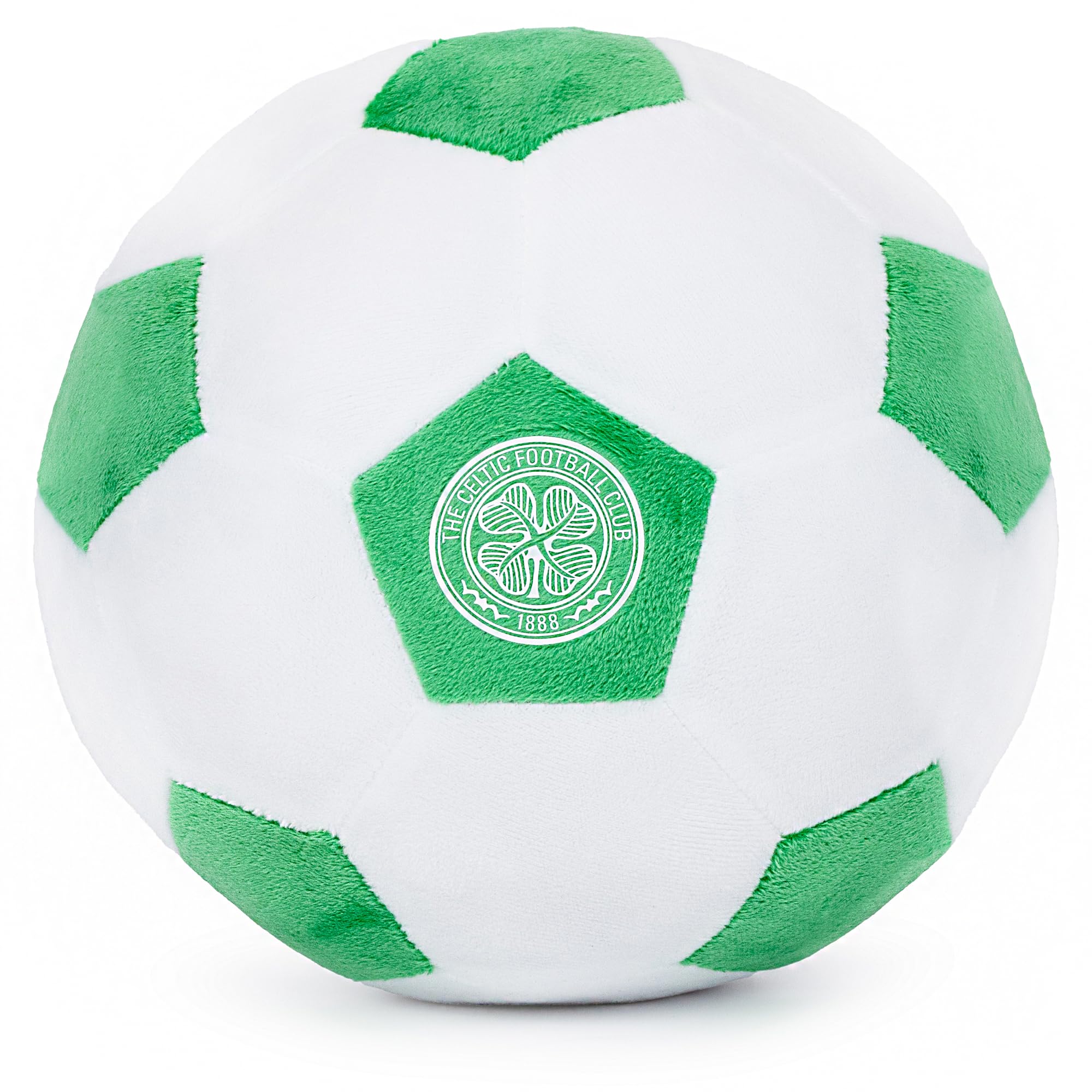 Celtic FC Officially Licensed Plush Football - 22 cm Soft Toy Pillow - Fluffy Stuffed Football Ideal for Kids and Adults - Perfect Sports Gift for Bhoys and Wee Lasses