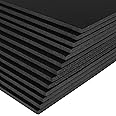 AKOLAFE 30 Pack 10x8 Inch Foam Boards, 5 mm Thick Foam Core Board 1/5 Inch Black Foam Sheet, Black Polystyrene Poster Board Signboard for Presentations, School, Office & Art Projects