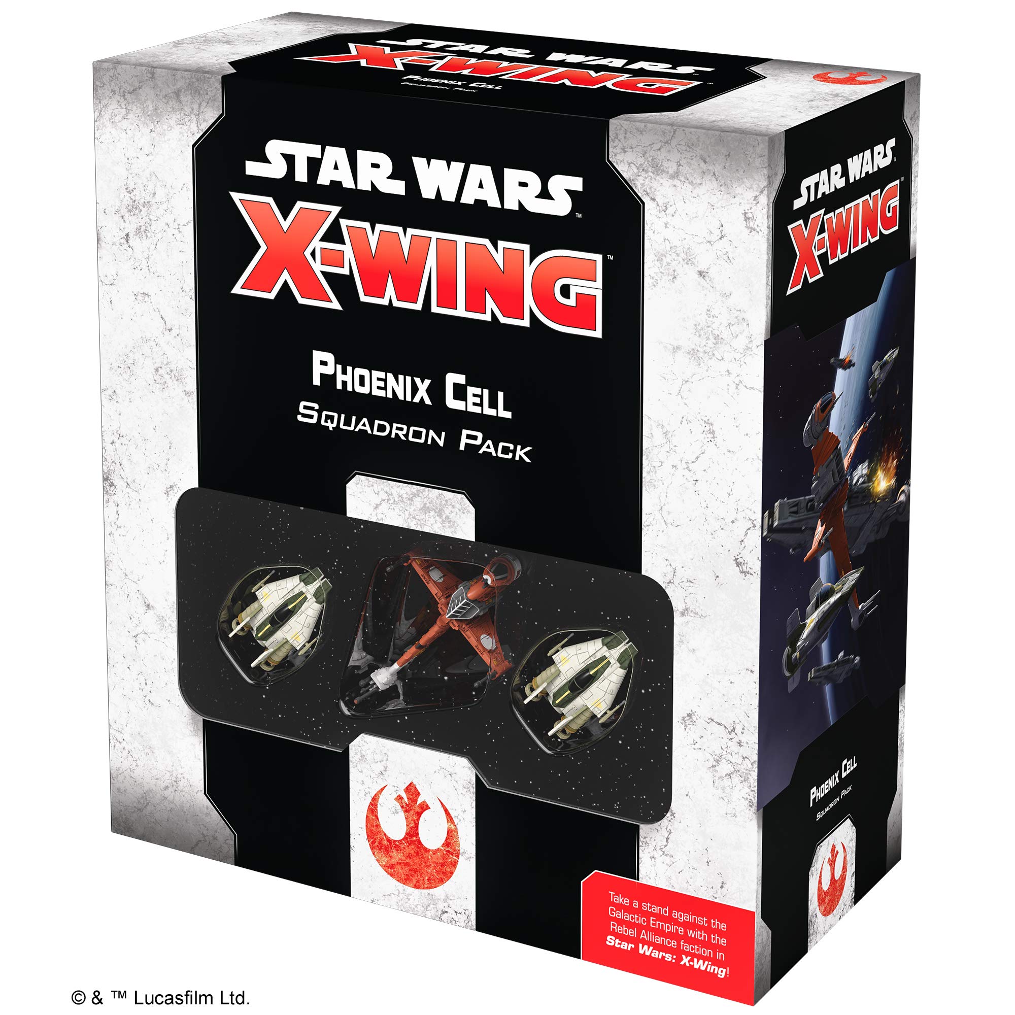 Star Wars X-Wing 2nd Edition Miniatures Game Phoenix Cell SQUADRON PACK - Unite Rebellion Heroes! Strategy Game for Kids & Adults, Ages 14+, 2 Players, 30-45 Min Playtime, Made by Atomic Mass Games