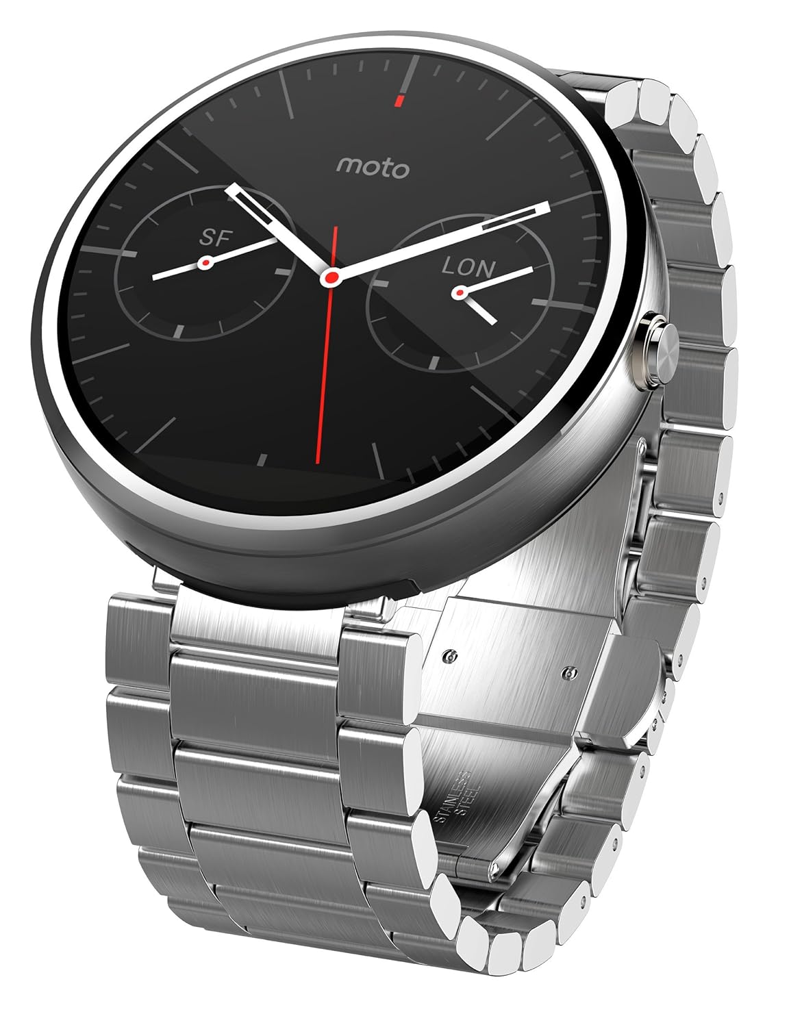 Motorola Moto 360 Light Metal, 23mm, Smart Watch Amazon.in